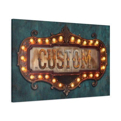 Personalized Western Marquee Wall Art - Cowgirl Home & Ranch