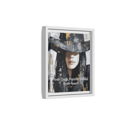 Pretty Tough, Fearlessly Faithful, Pretty Blessed Canvas Art, Framed - Cowgirl Home & Ranch