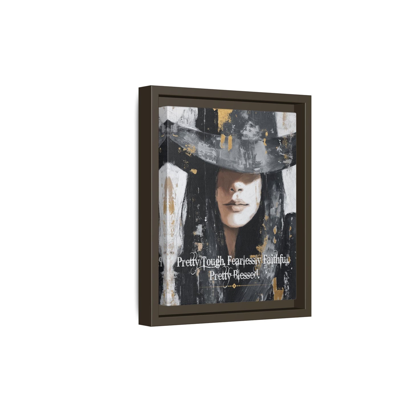 Pretty Tough, Fearlessly Faithful, Pretty Blessed Canvas Art, Framed - Cowgirl Home & Ranch