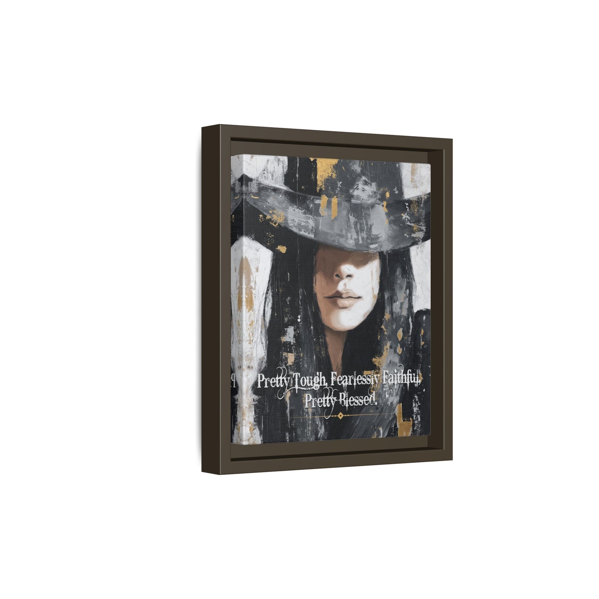 Pretty Tough, Fearlessly Faithful, Pretty Blessed Canvas Art, Framed - Cowgirl Home & Ranch