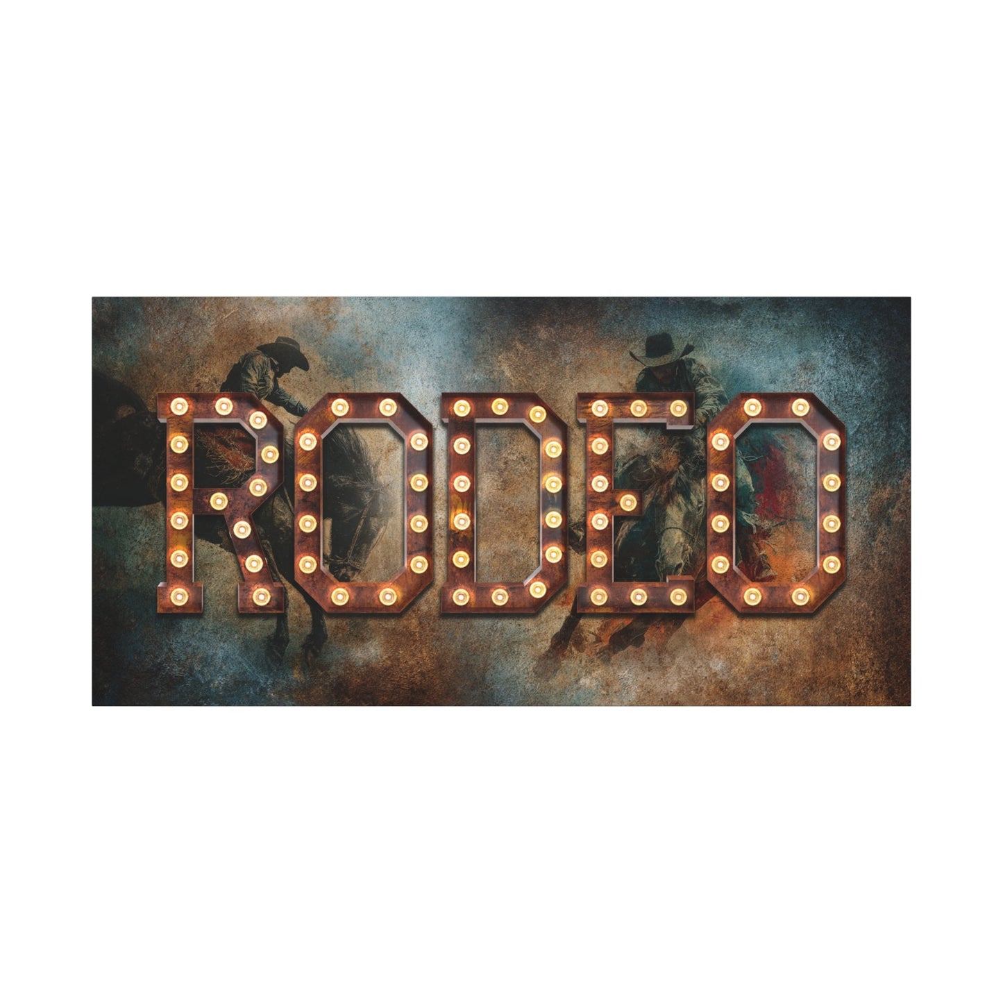 Rodeo Marquee Canvas Art - Cowgirl Home & Ranch