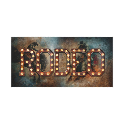 Rodeo Marquee Canvas Art - Cowgirl Home & Ranch