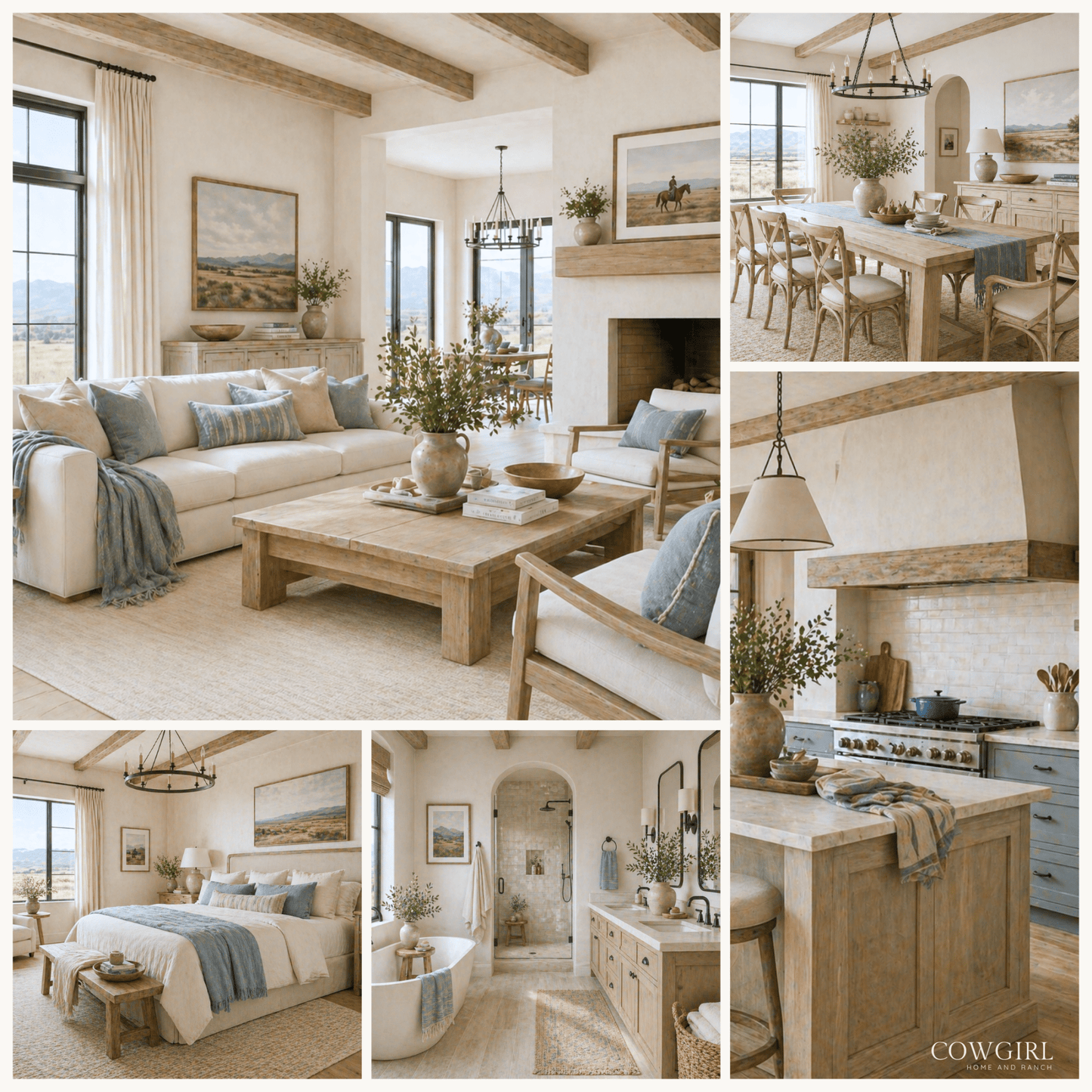Saddle & Sky Home Color Palette - Cowgirl Home & Ranch