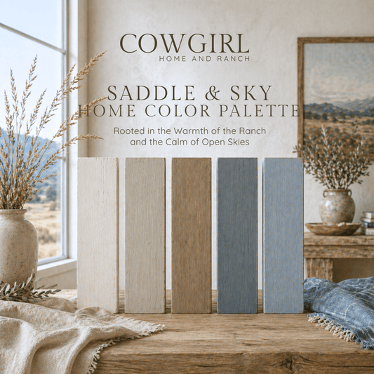 Saddle & Sky Home Color Palette - Cowgirl Home & Ranch