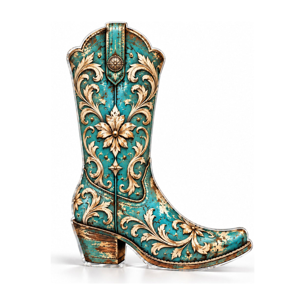 The Blessed Boot Gift Set — Acrylic Ornament & Art Block - Cowgirl Home & Ranch