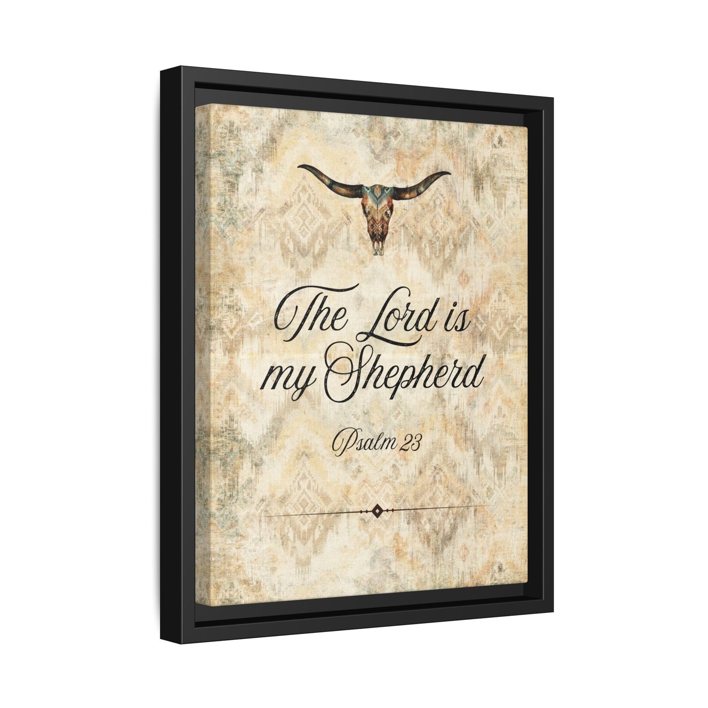 The Lord is My Shepherd Canvas, Framed - Cowgirl Home & Ranch