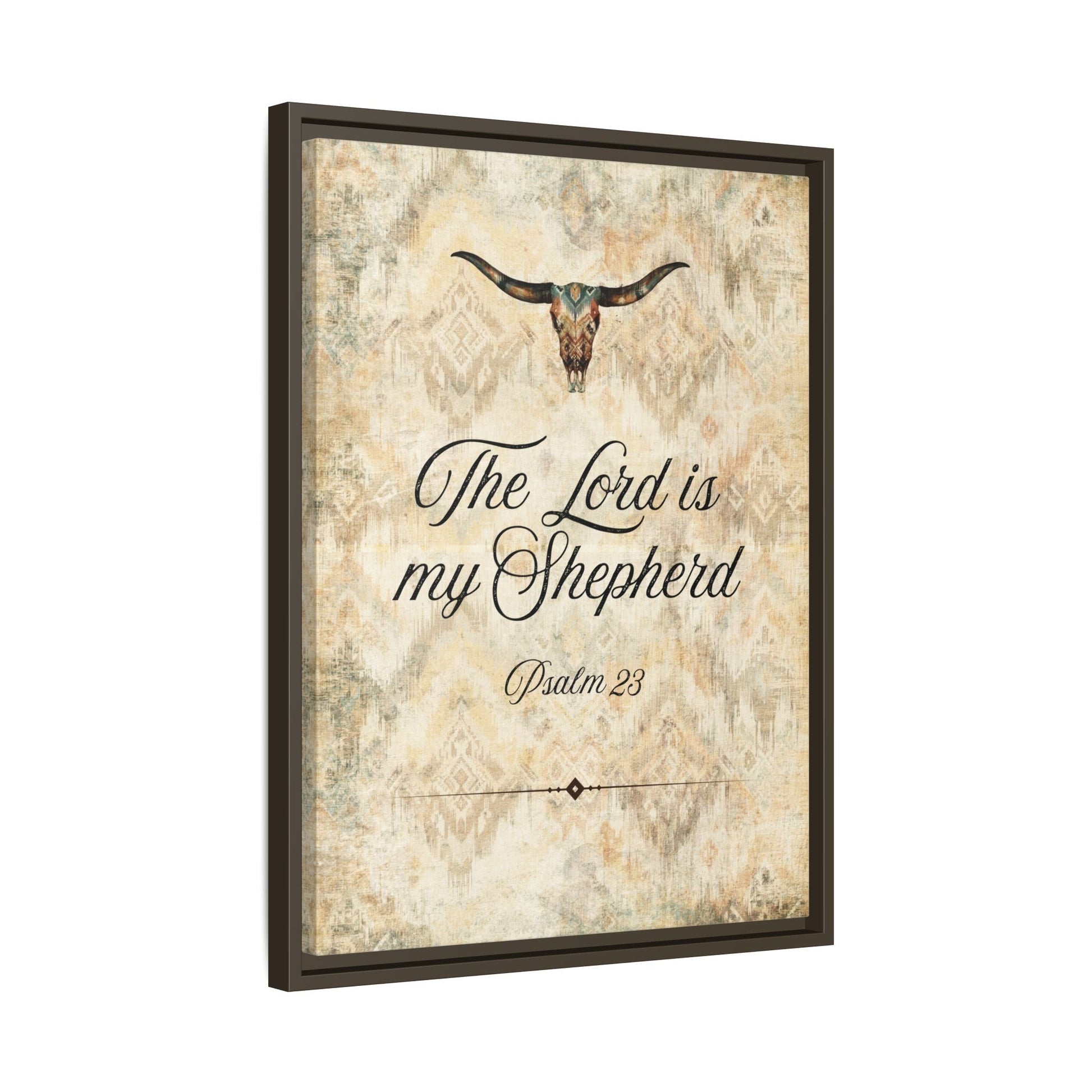 The Lord is My Shepherd Canvas, Framed - Cowgirl Home & Ranch