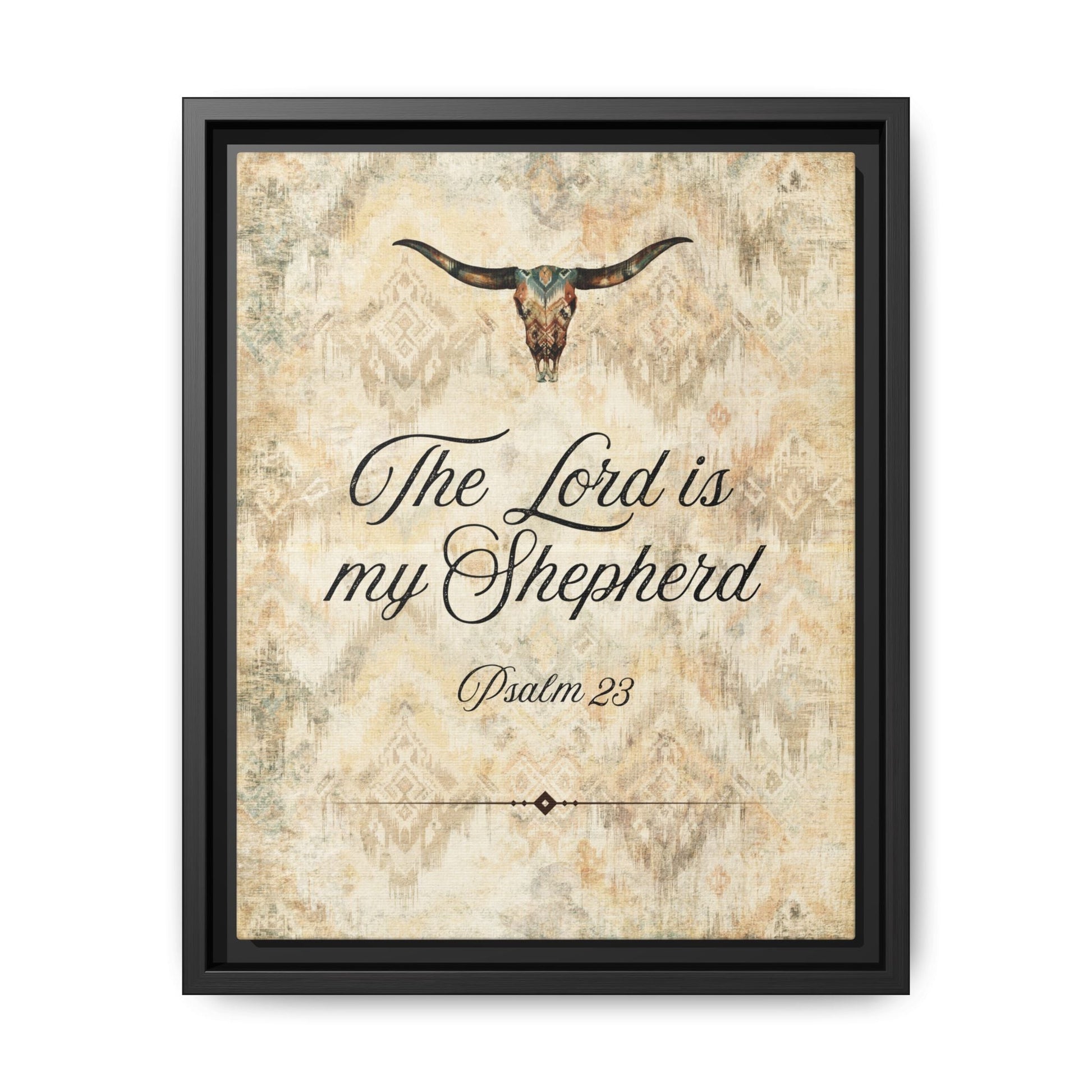 The Lord is My Shepherd Canvas, Framed - Cowgirl Home & Ranch