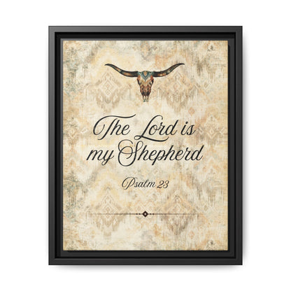 The Lord is My Shepherd Canvas, Framed - Cowgirl Home & Ranch