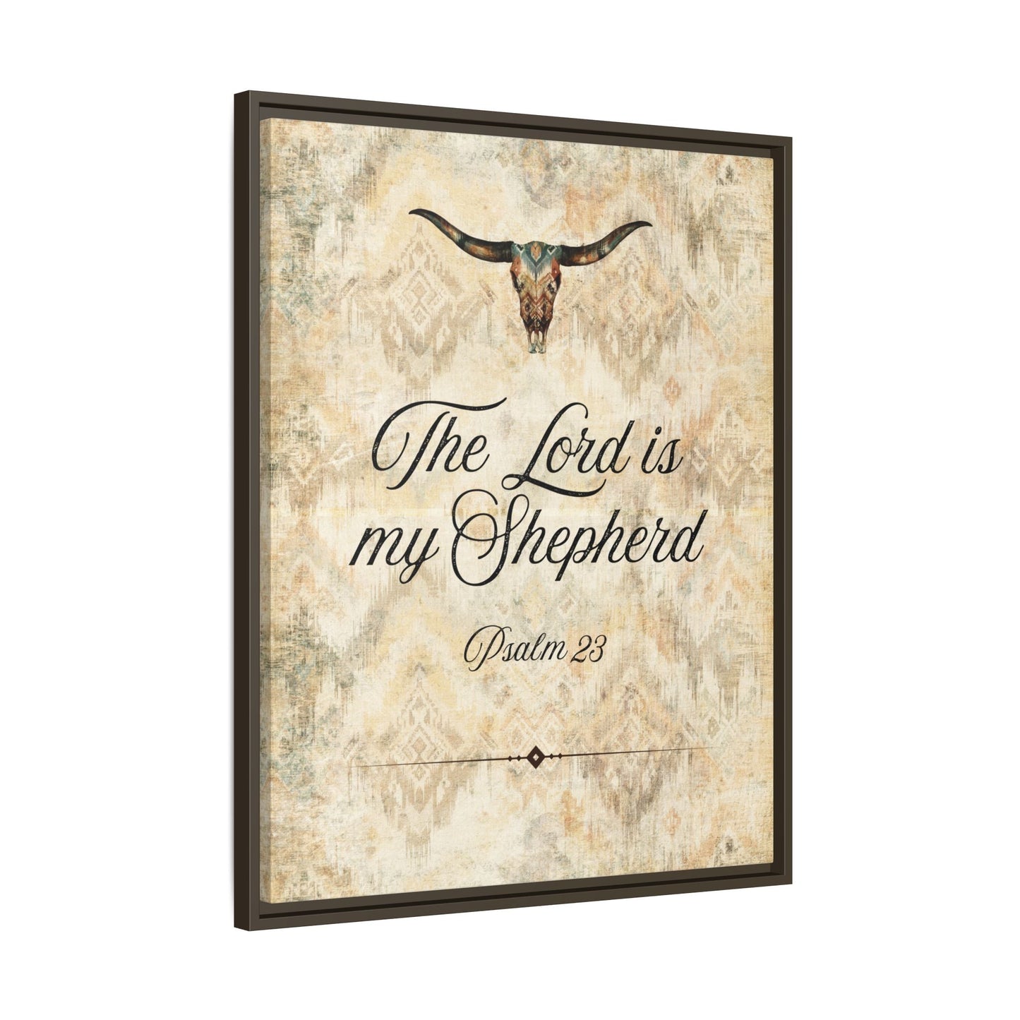 The Lord is My Shepherd Canvas, Framed - Cowgirl Home & Ranch