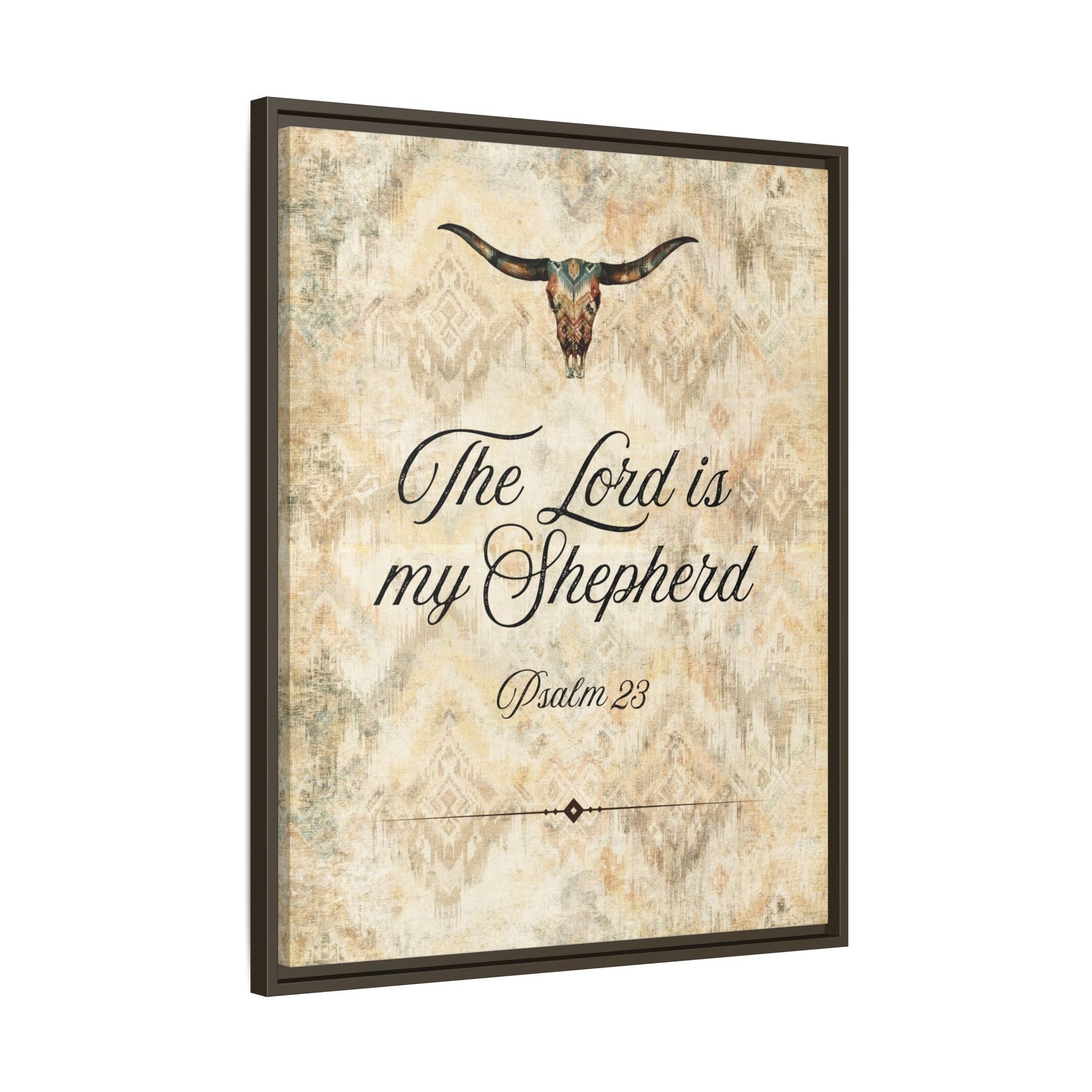 The Lord is My Shepherd Canvas, Framed - Cowgirl Home & Ranch
