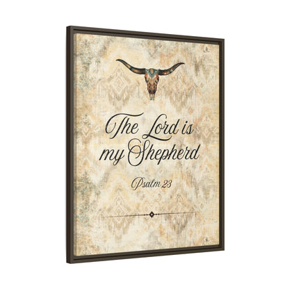 The Lord is My Shepherd Canvas, Framed - Cowgirl Home & Ranch