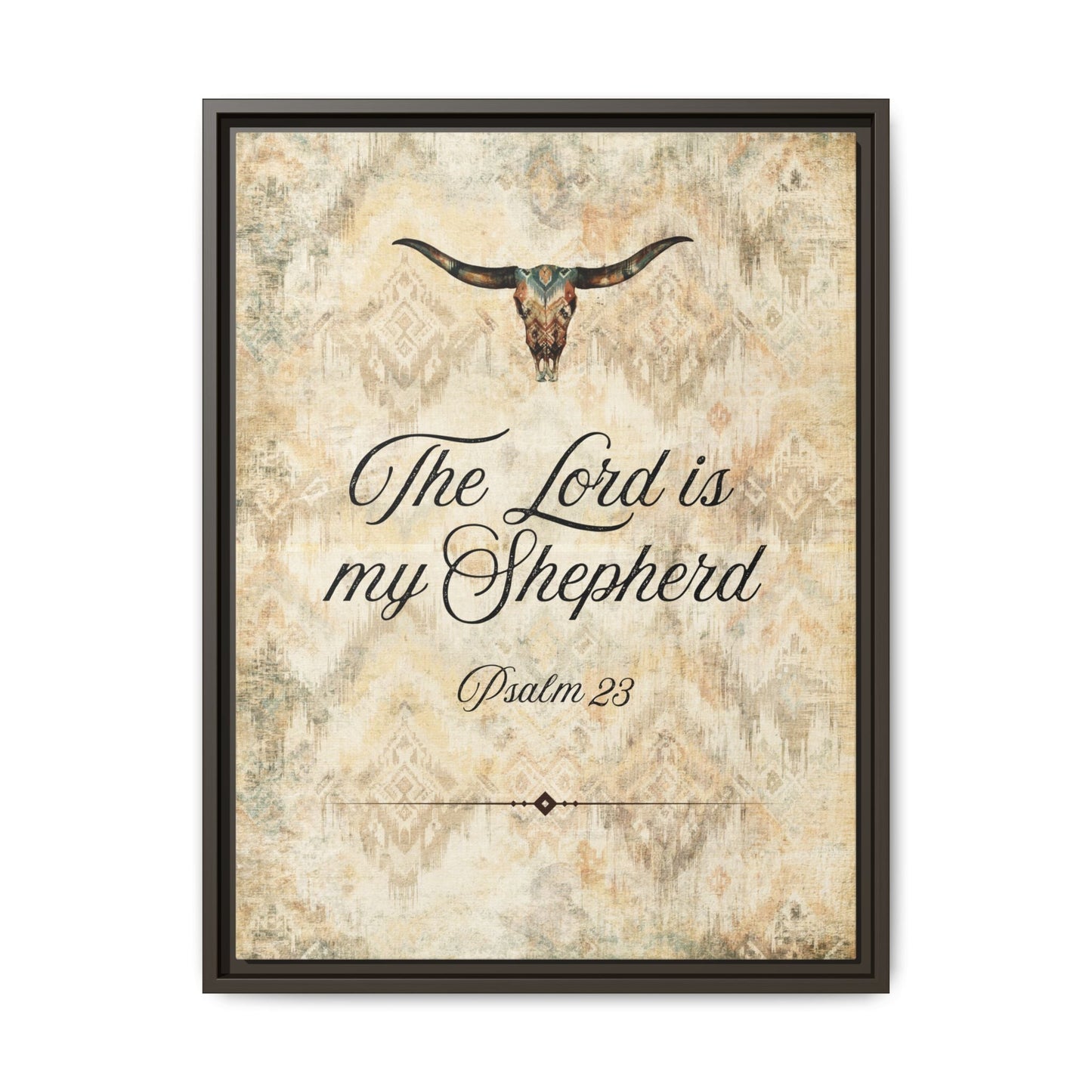 The Lord is My Shepherd Canvas, Framed - Cowgirl Home & Ranch