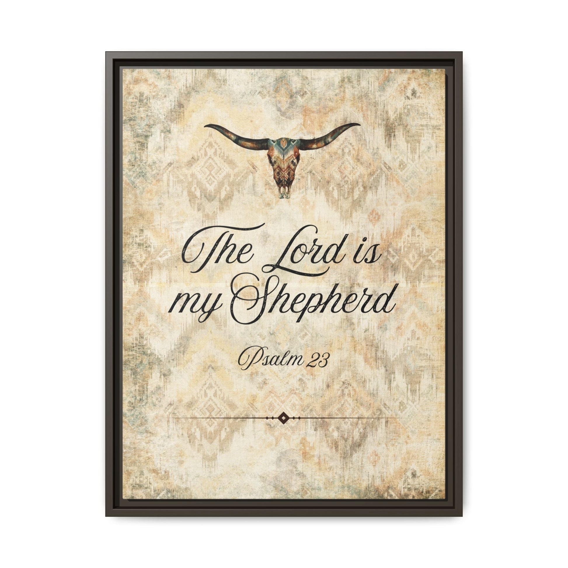The Lord is My Shepherd Canvas, Framed - Cowgirl Home & Ranch