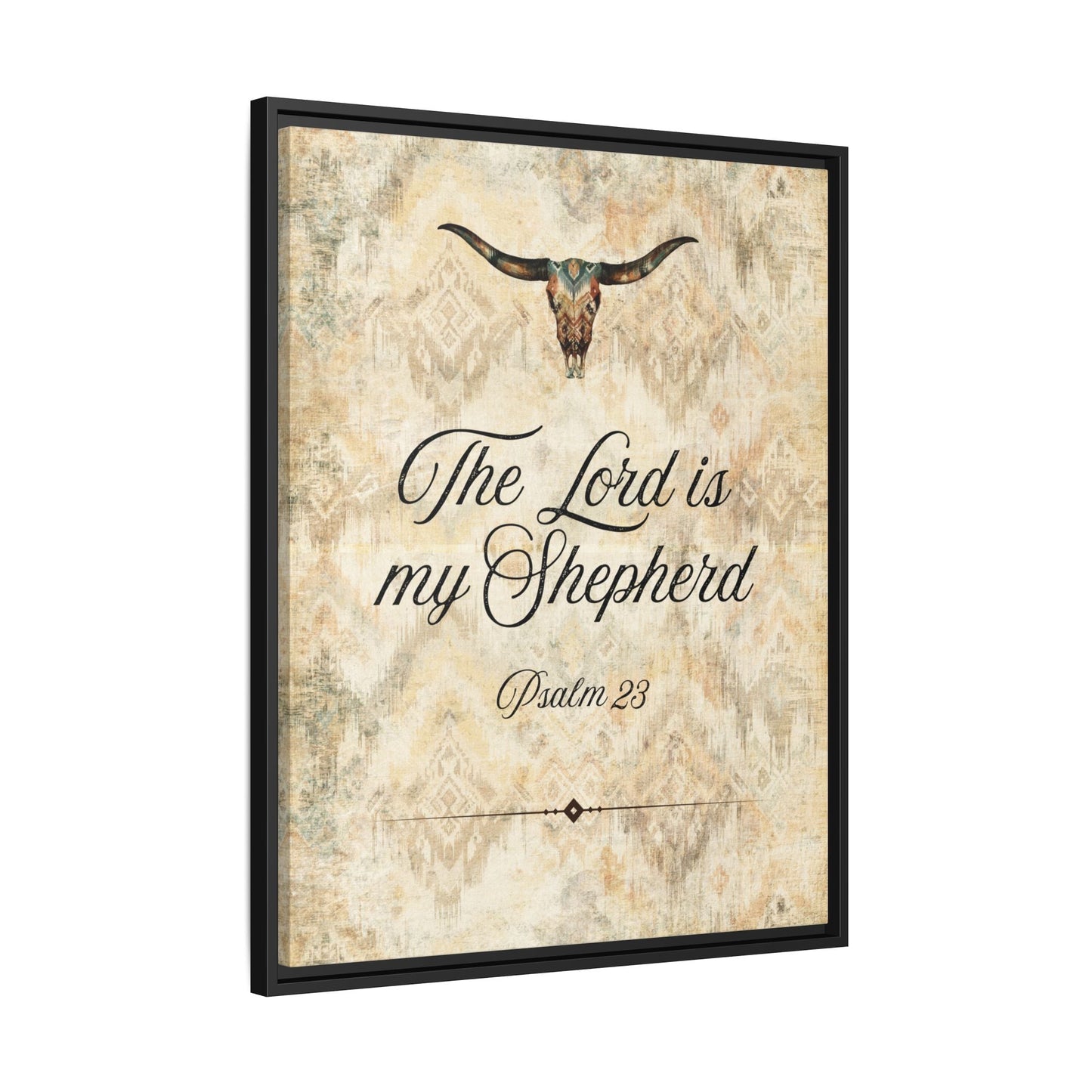 The Lord is My Shepherd Canvas, Framed - Cowgirl Home & Ranch
