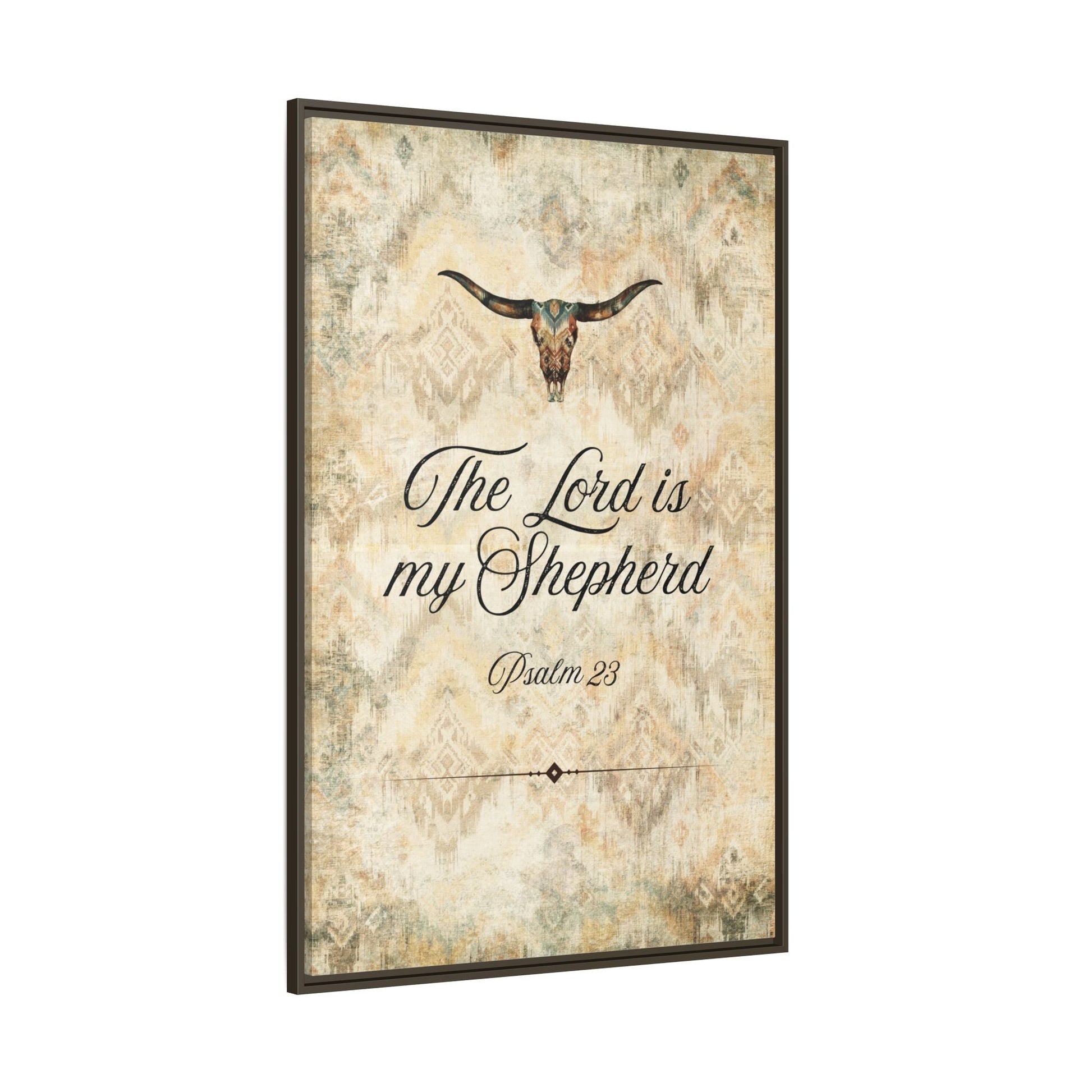 The Lord is My Shepherd Canvas, Framed - Cowgirl Home & Ranch