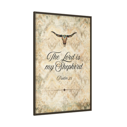 The Lord is My Shepherd Canvas, Framed - Cowgirl Home & Ranch