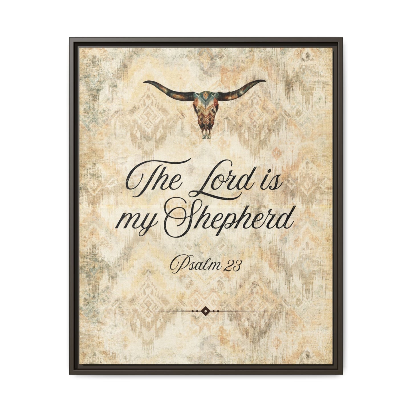 The Lord is My Shepherd Canvas, Framed - Cowgirl Home & Ranch