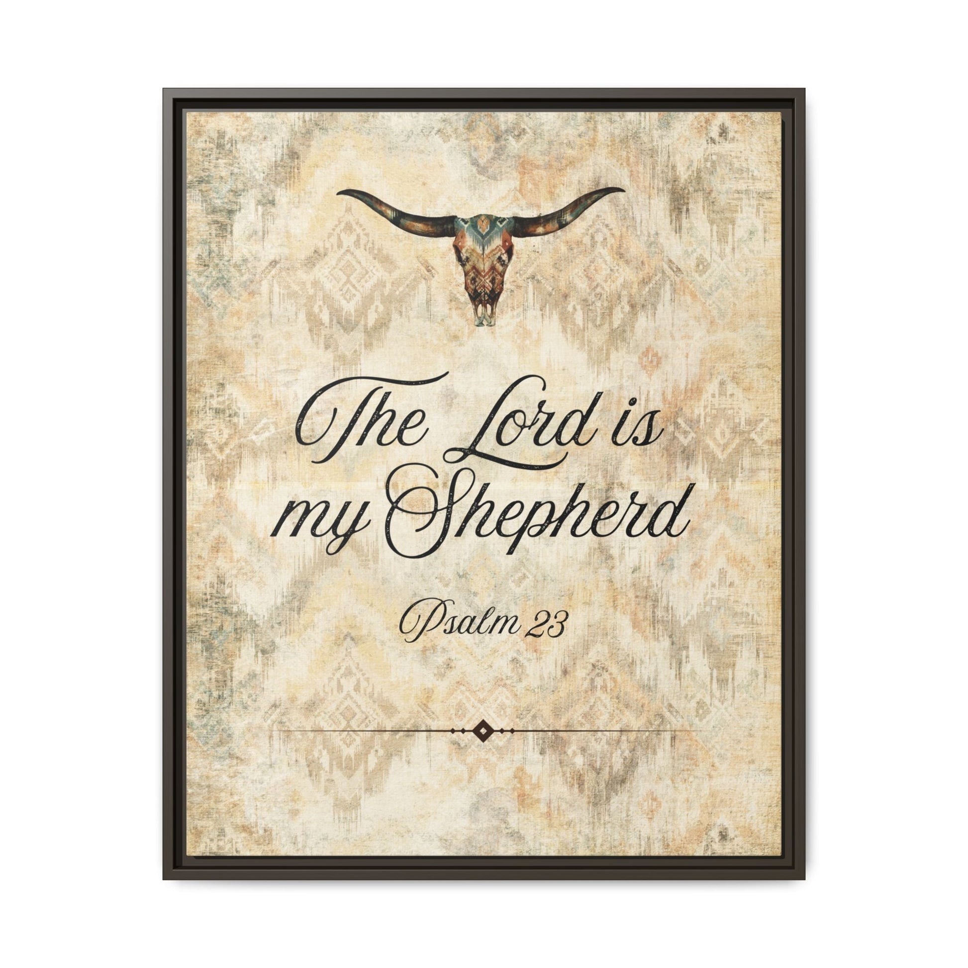 The Lord is My Shepherd Canvas, Framed - Cowgirl Home & Ranch