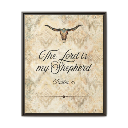 The Lord is My Shepherd Canvas, Framed - Cowgirl Home & Ranch