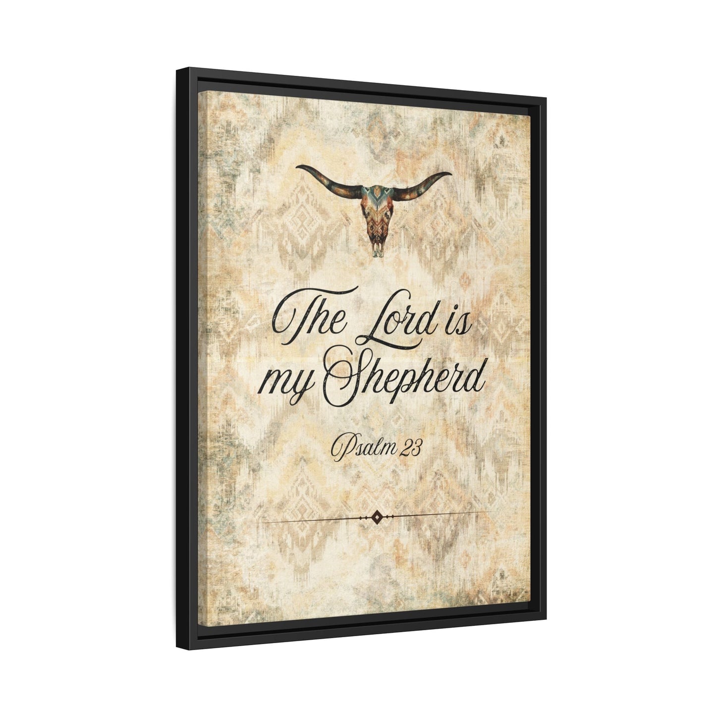The Lord is My Shepherd Canvas, Framed - Cowgirl Home & Ranch