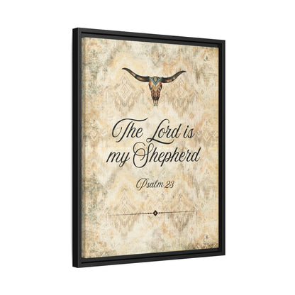 The Lord is My Shepherd Canvas, Framed - Cowgirl Home & Ranch