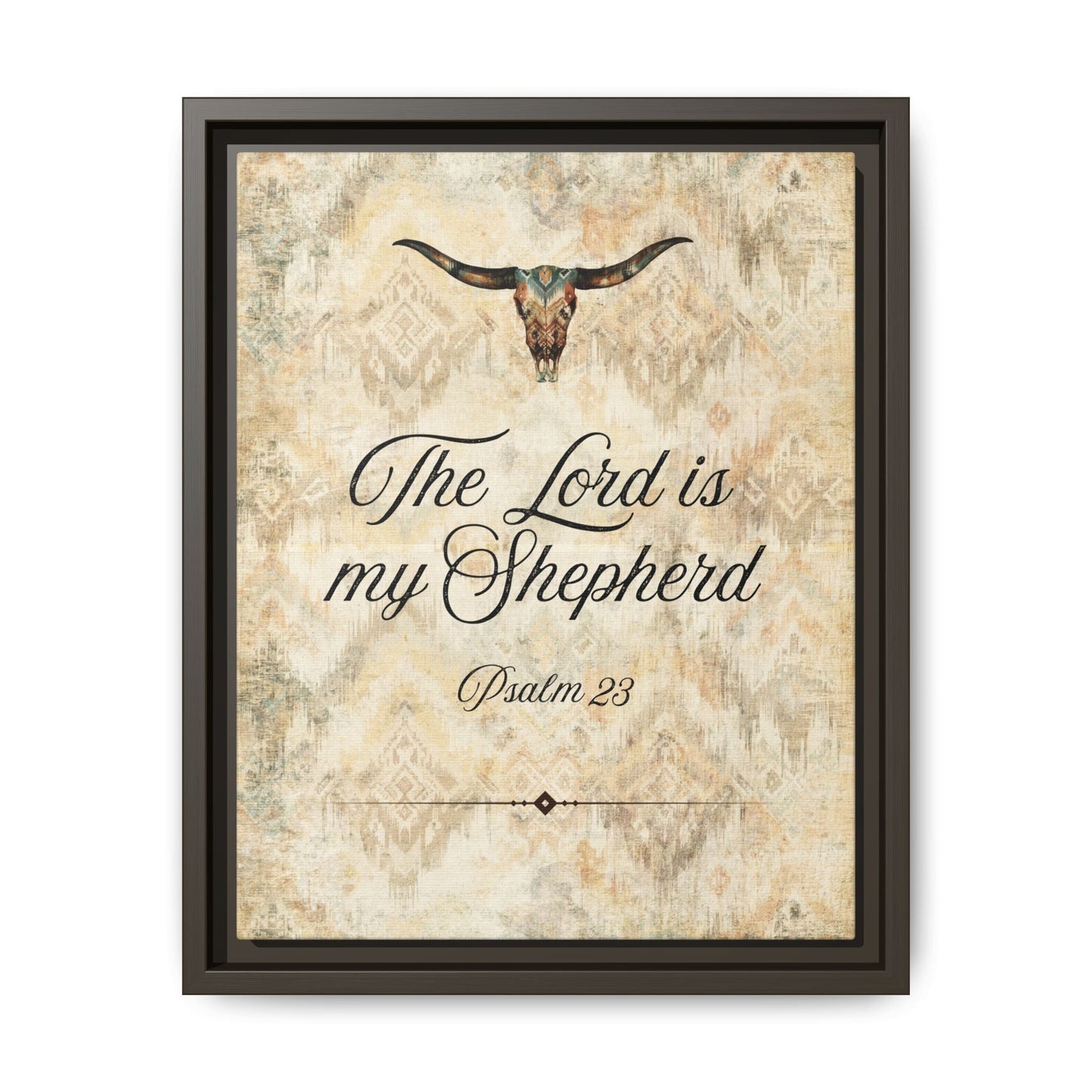 The Lord is My Shepherd Canvas, Framed - Cowgirl Home & Ranch