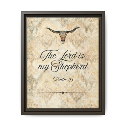 The Lord is My Shepherd Canvas, Framed - Cowgirl Home & Ranch