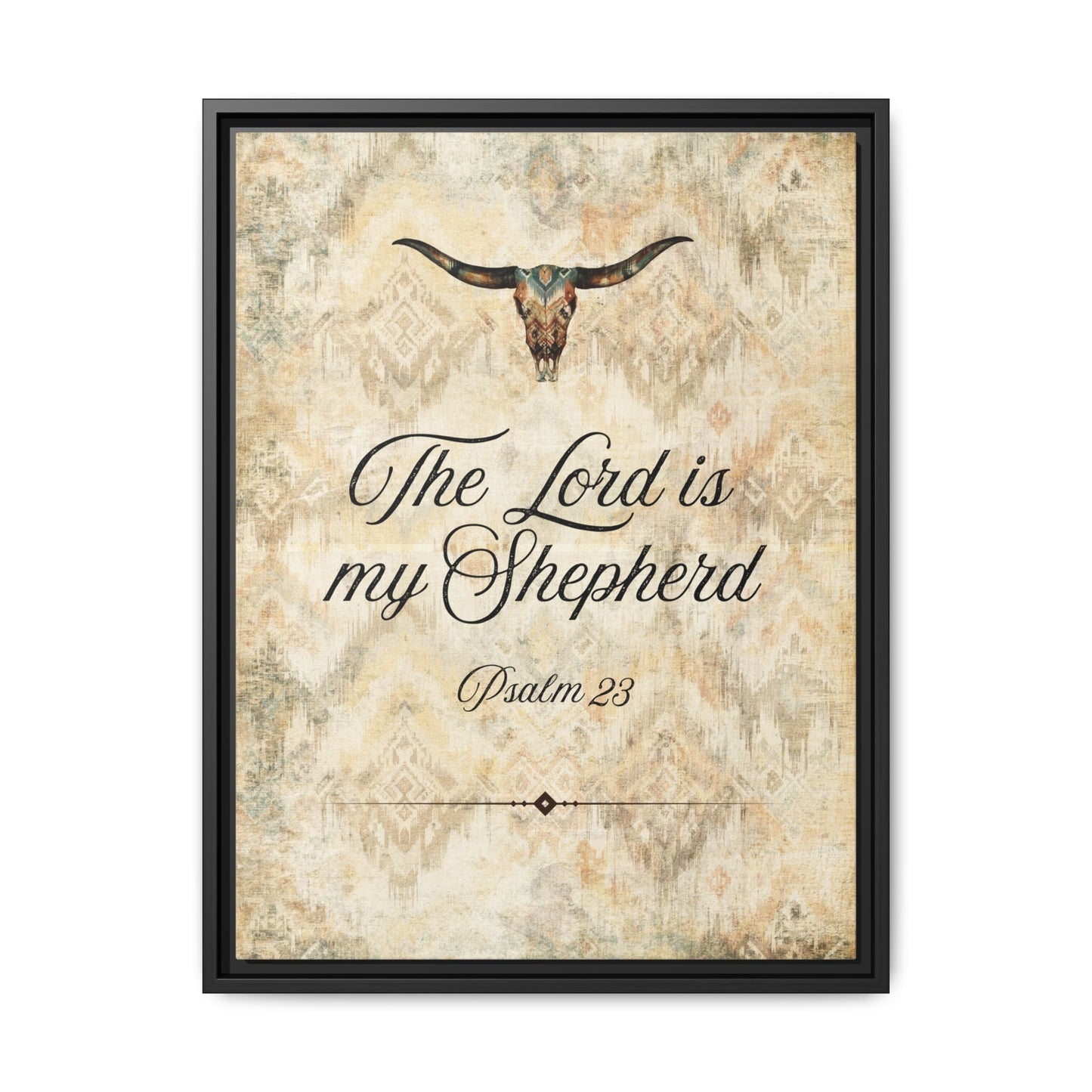 The Lord is My Shepherd Canvas, Framed - Cowgirl Home & Ranch