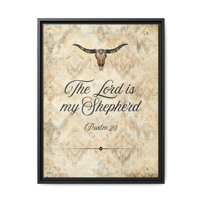 The Lord is My Shepherd Canvas, Framed - Cowgirl Home & Ranch