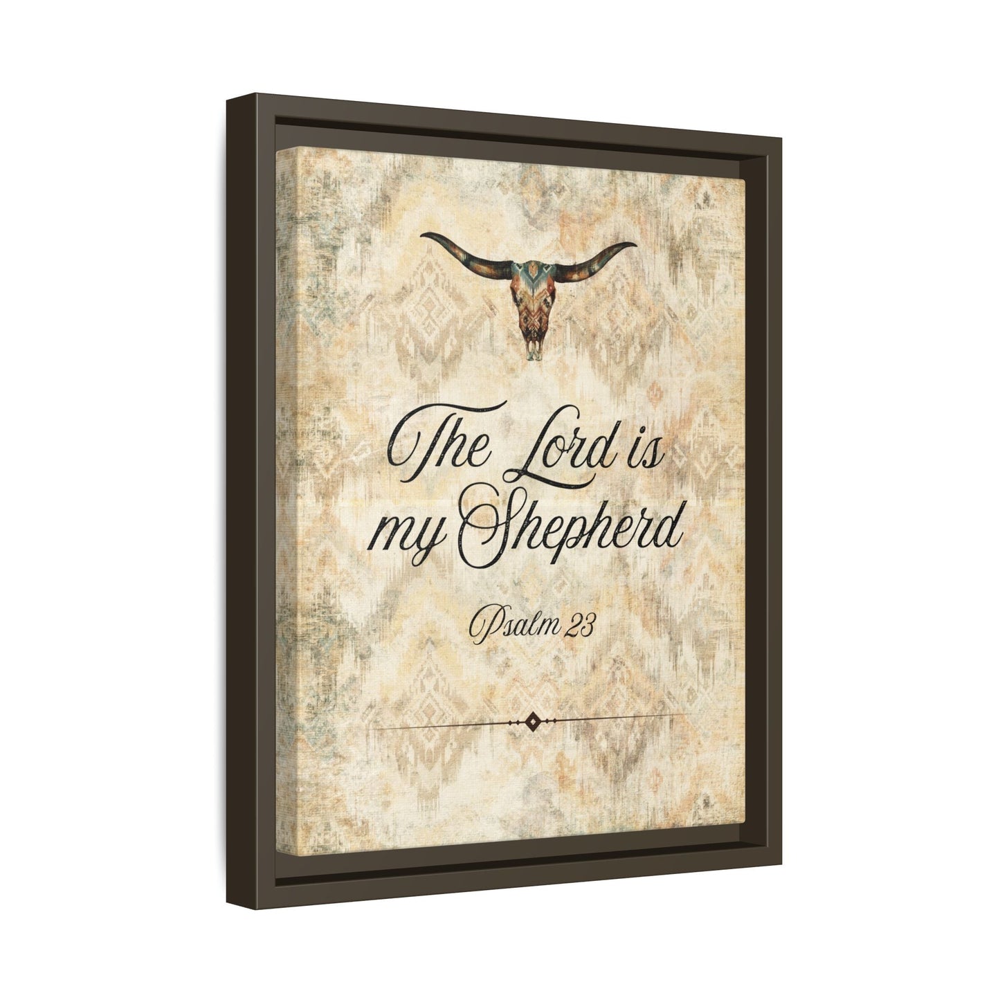 The Lord is My Shepherd Canvas, Framed - Cowgirl Home & Ranch