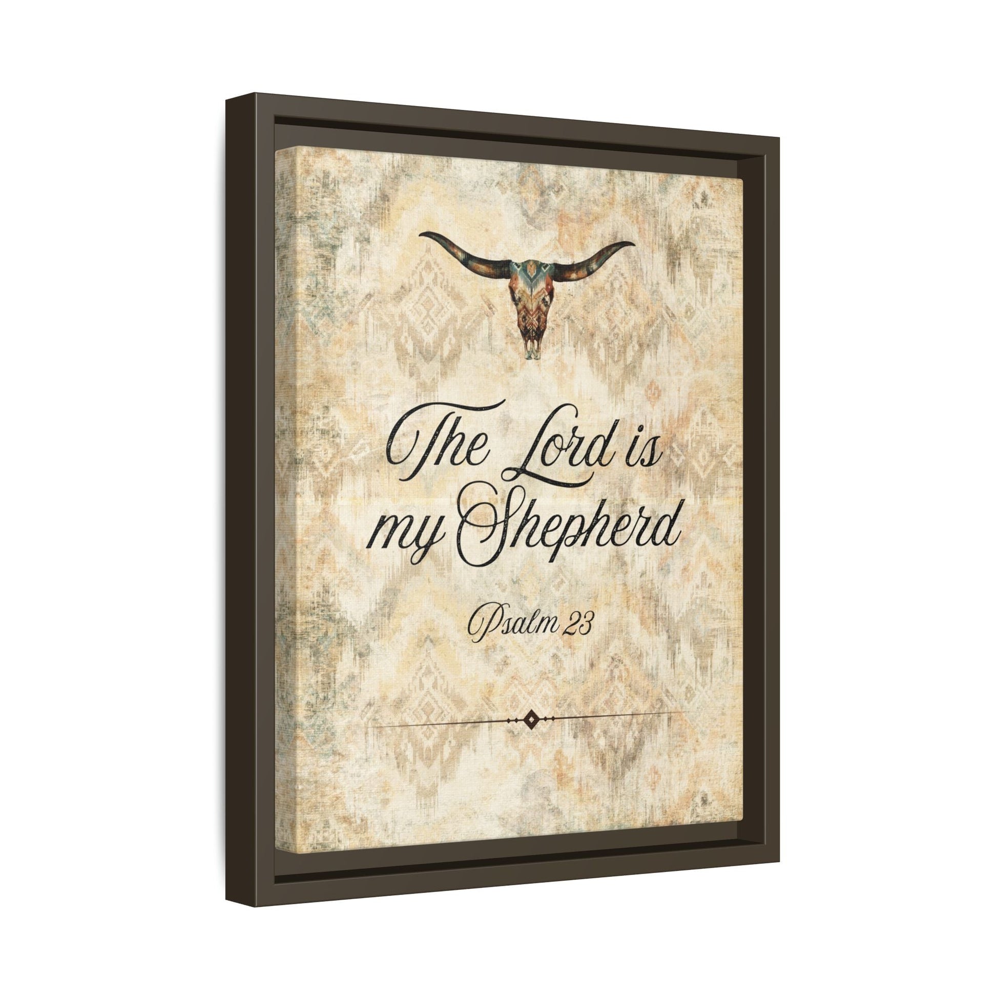 The Lord is My Shepherd Canvas, Framed - Cowgirl Home & Ranch