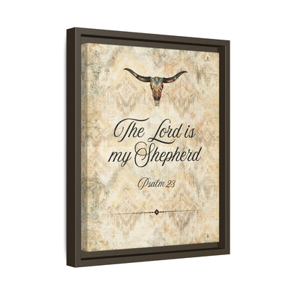 The Lord is My Shepherd Canvas, Framed - Cowgirl Home & Ranch