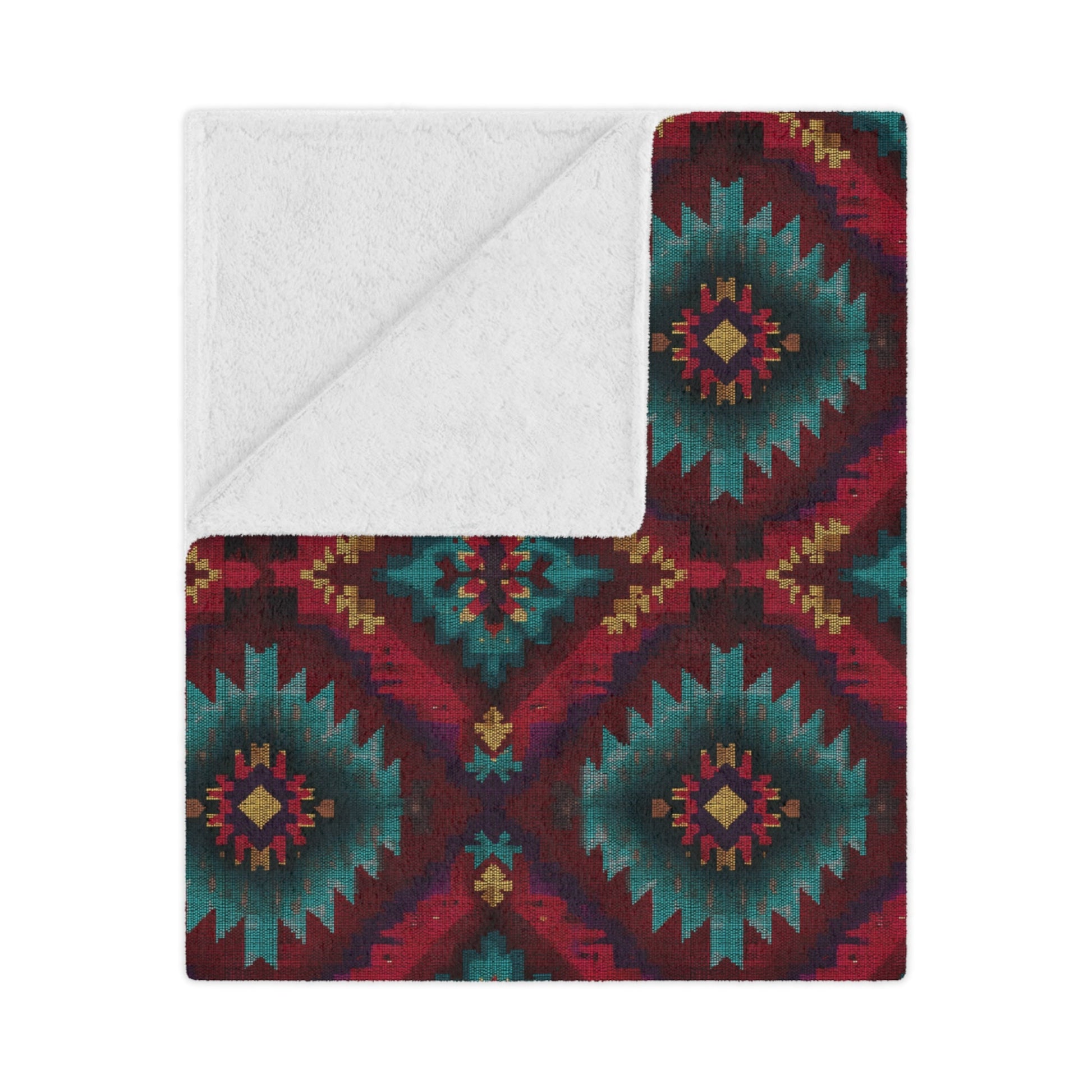 Turquoise Mesa Minky Blanket - Cowgirl Home & Ranch