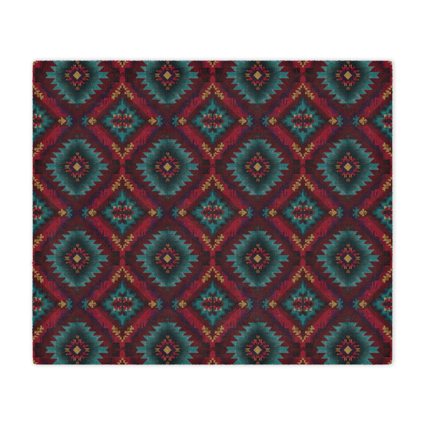Turquoise Mesa Minky Blanket - Cowgirl Home & Ranch