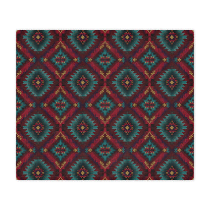 Turquoise Mesa Minky Blanket - Cowgirl Home & Ranch