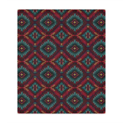Turquoise Mesa Minky Blanket - Cowgirl Home & Ranch
