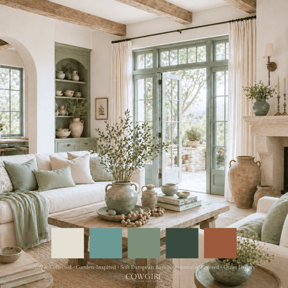 Turquoise Terrace Home Color Palette - Cowgirl Home & Ranch