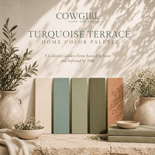 Turquoise Terrace Home Color Palette - Cowgirl Home & Ranch