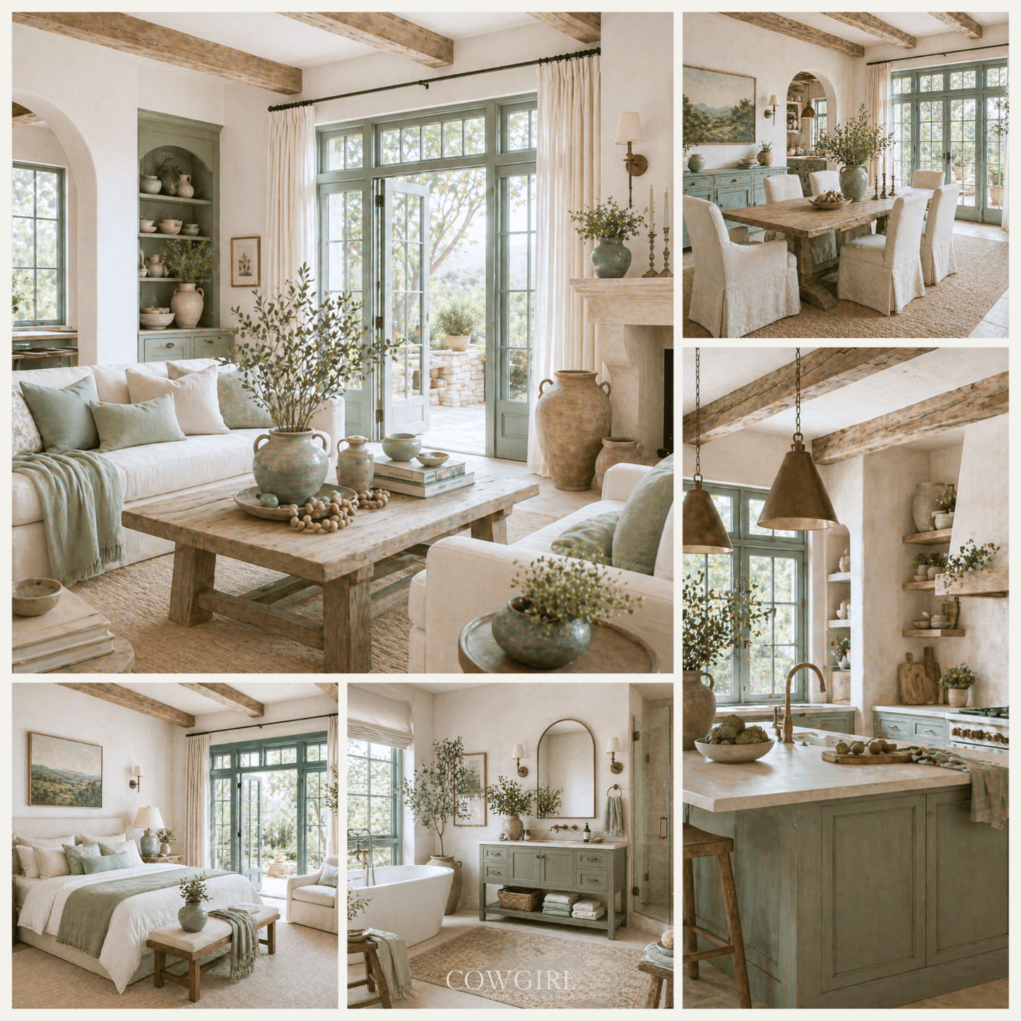 Turquoise Terrace Home Color Palette - Cowgirl Home & Ranch