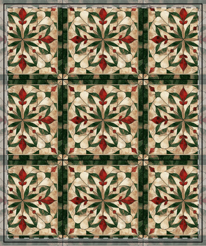 Yuletide Heirloom Quilted Blanket - Cowgirl Home & Ranch