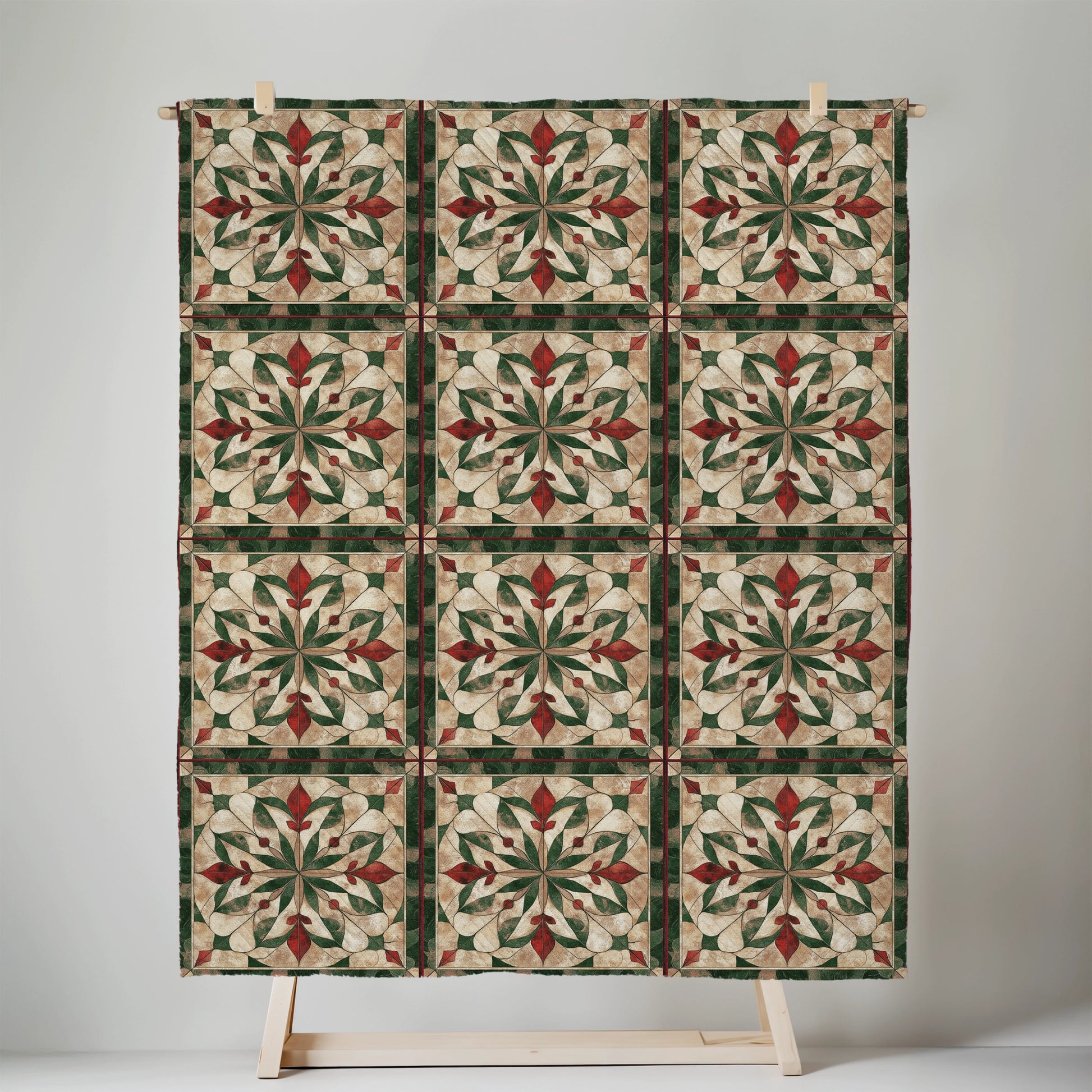 Yuletide Heirloom Quilted Blanket - Cowgirl Home & Ranch